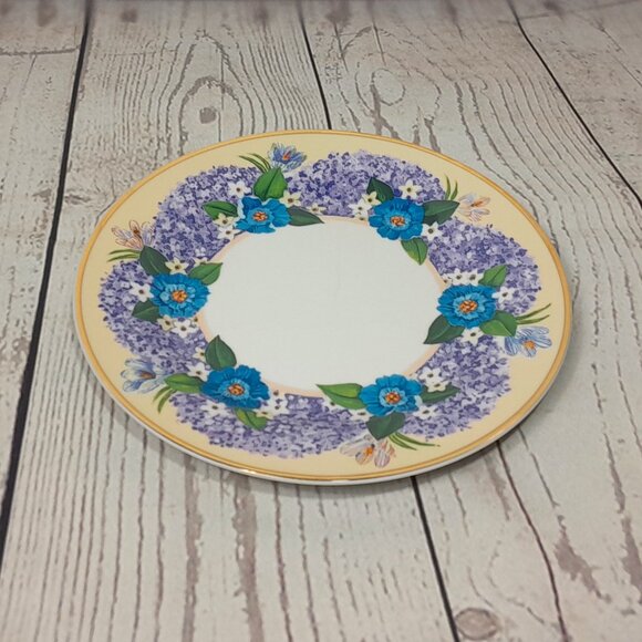 Floral 8" Salad Dessert Plate Set Of 4 Box Punch Studio Spring Garden Porcelain - Picture 5 of 14